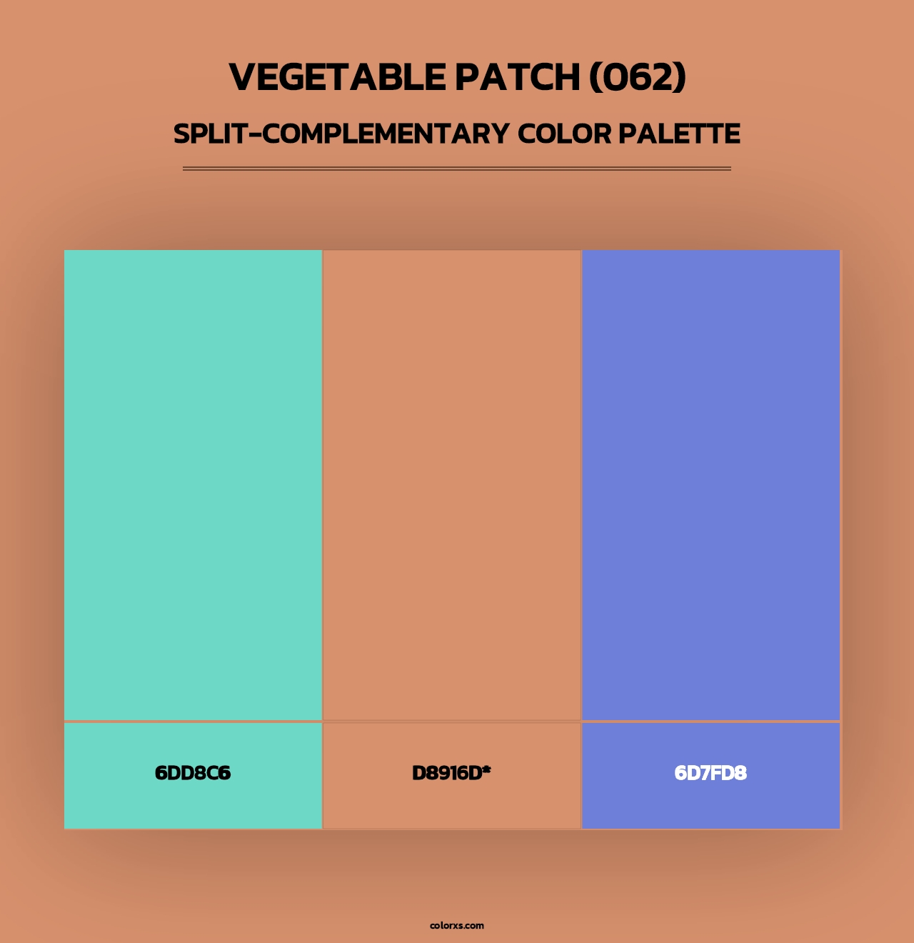 Vegetable Patch (062) - Split-Complementary Color Palette