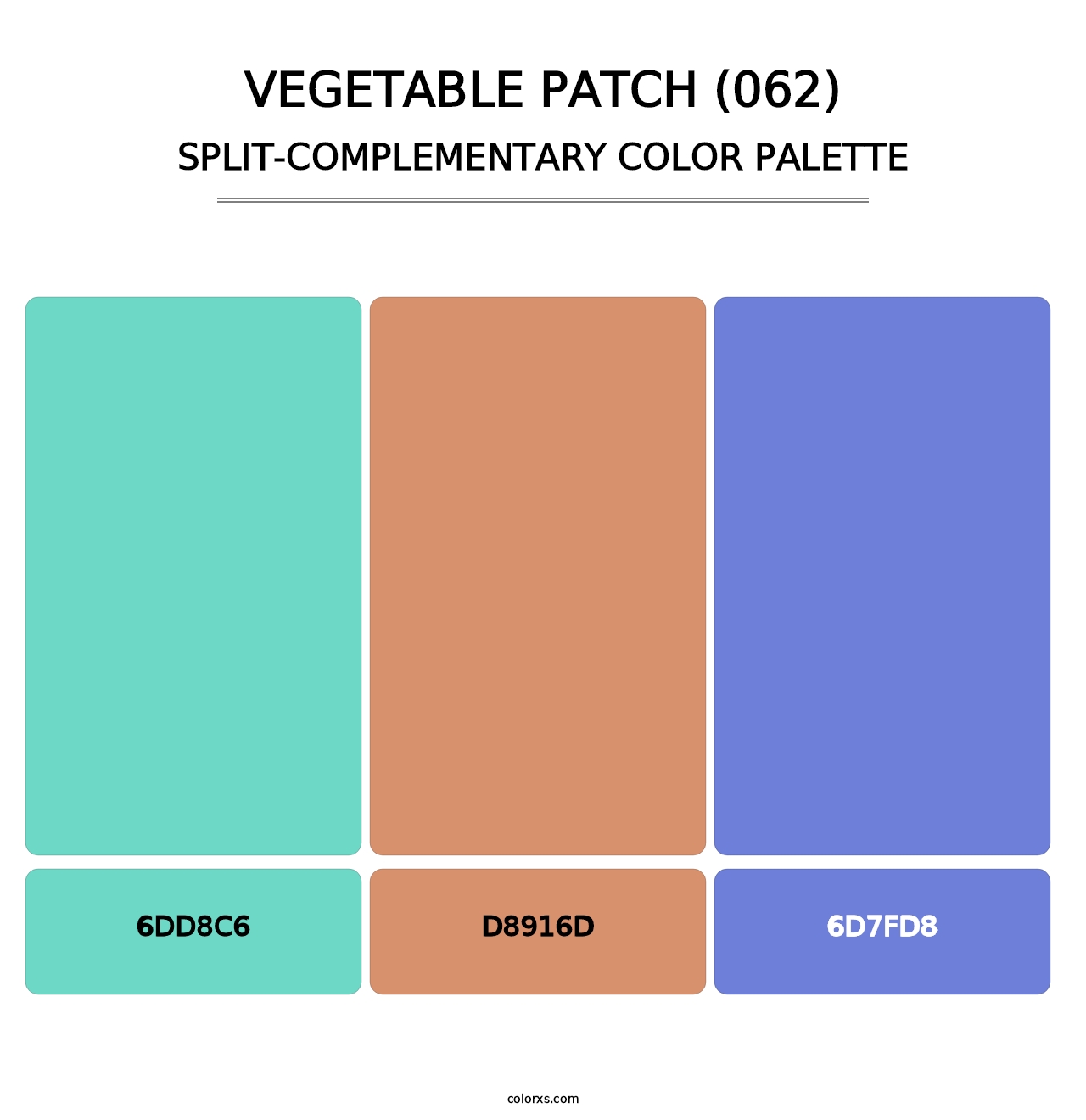Vegetable Patch (062) - Split-Complementary Color Palette