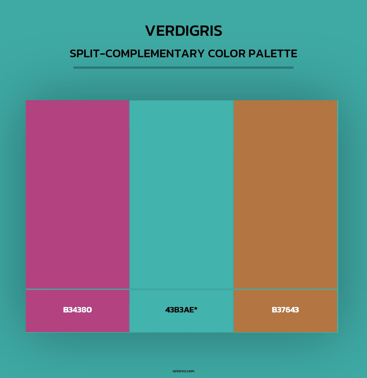 Verdigris - Split-Complementary Color Palette