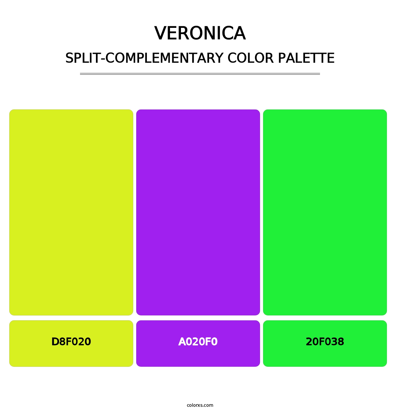 Veronica - Split-Complementary Color Palette
