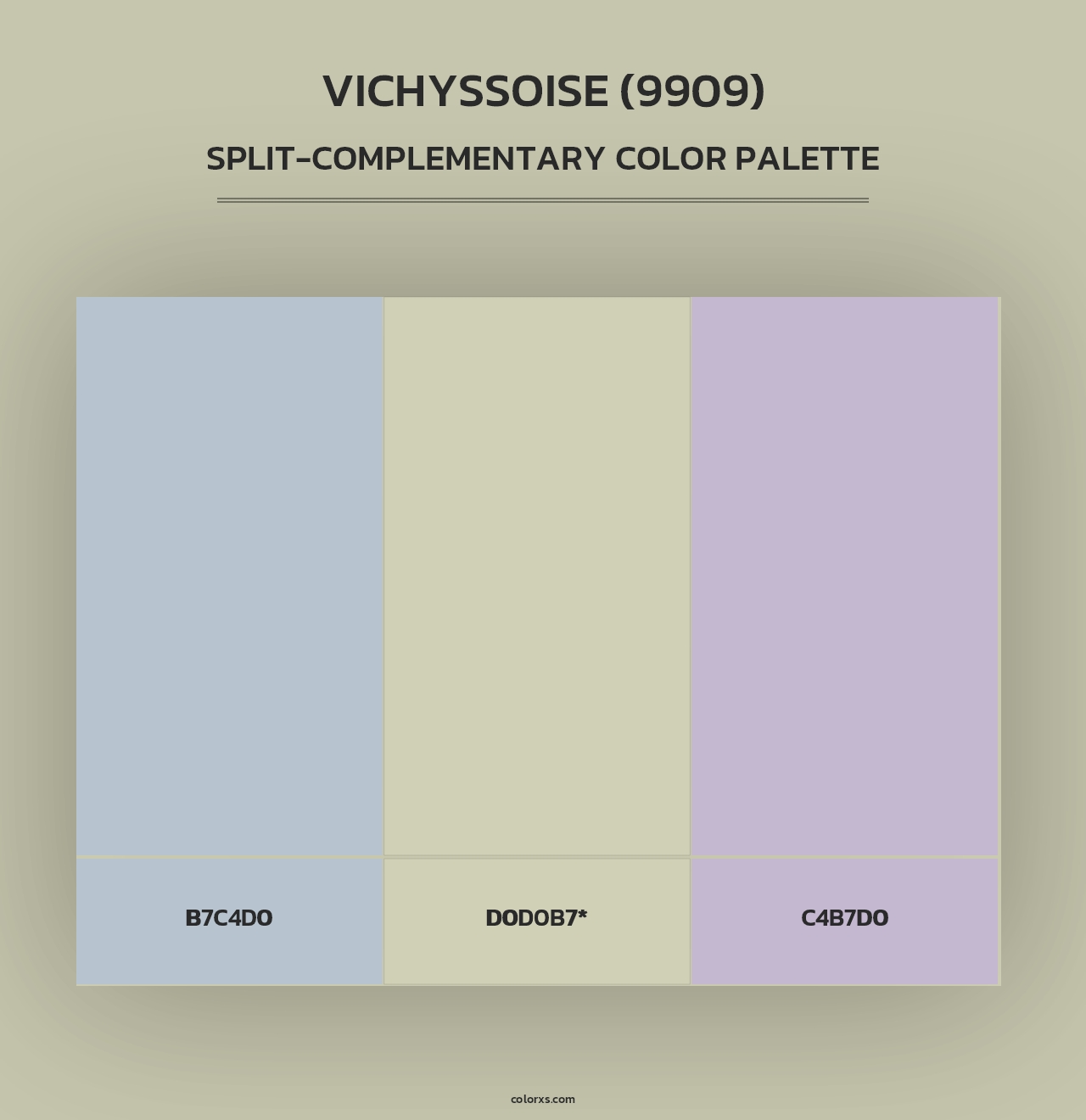 Vichyssoise (9909) - Split-Complementary Color Palette
