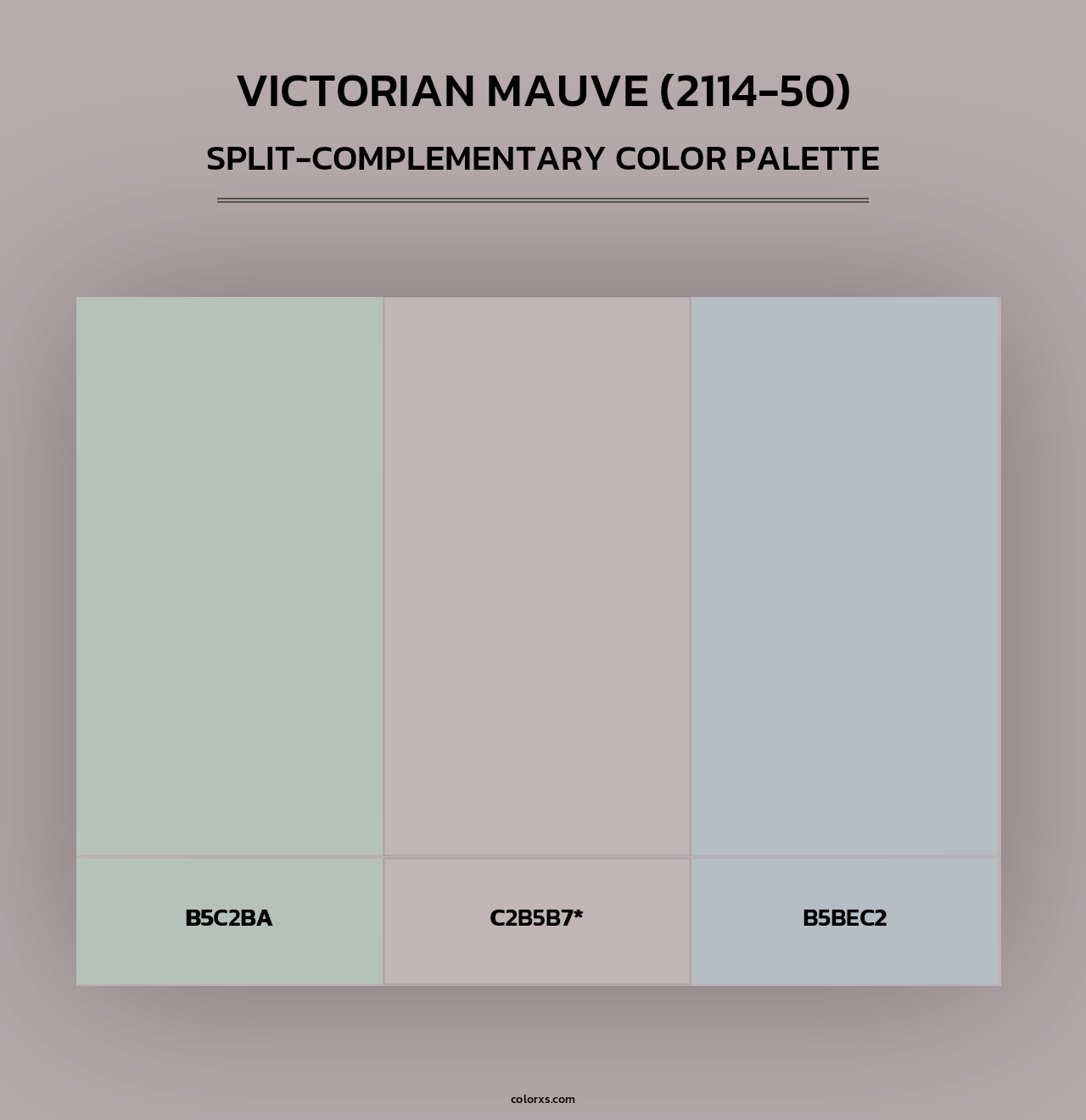 Victorian Mauve (2114-50) - Split-Complementary Color Palette
