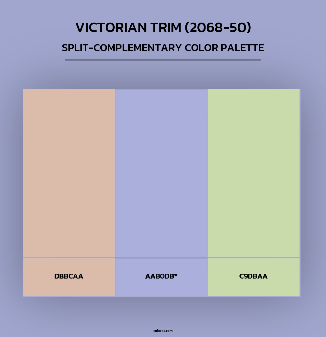 Victorian Trim (2068-50) - Split-Complementary Color Palette