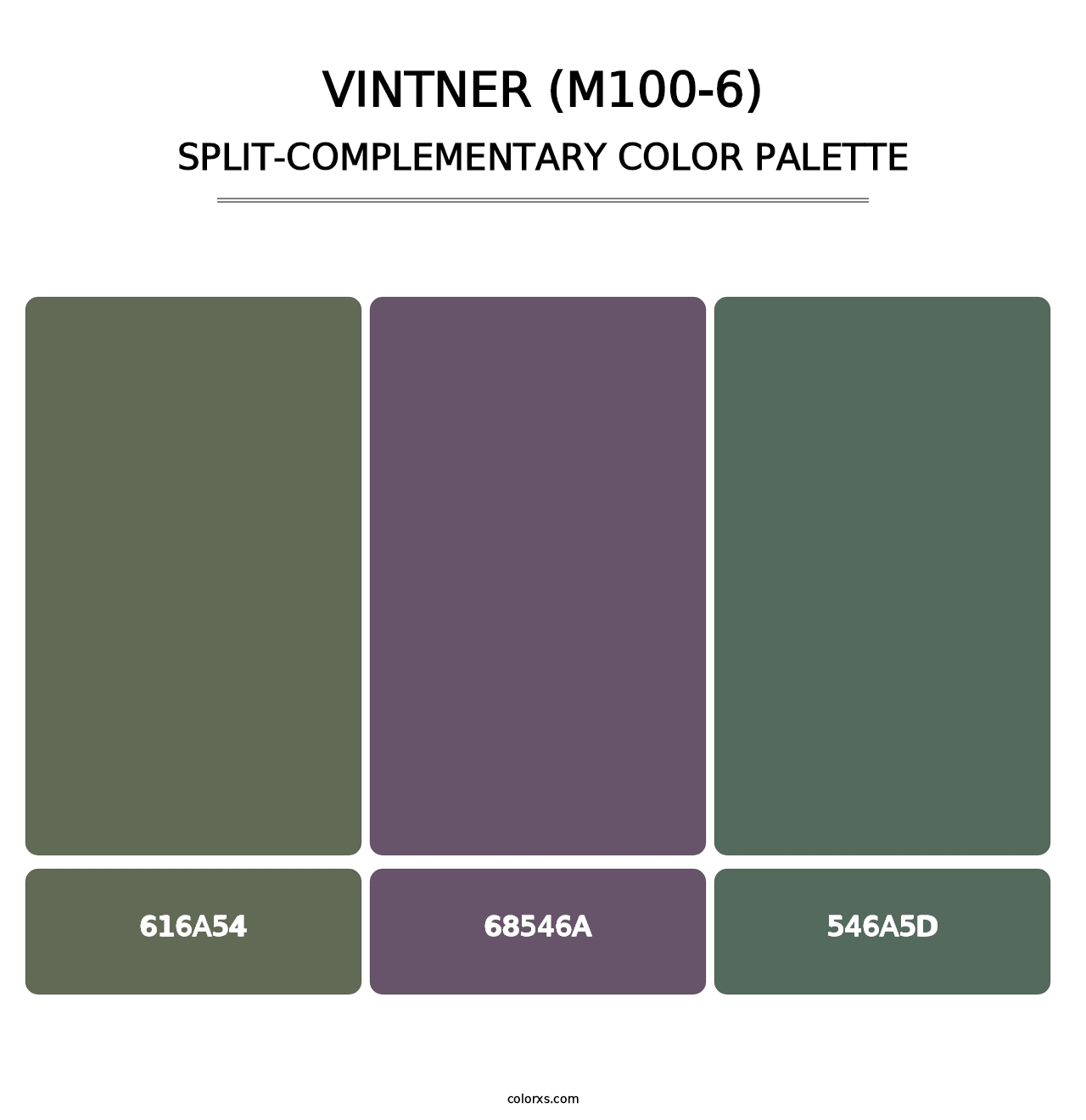 Vintner (M100-6) - Split-Complementary Color Palette