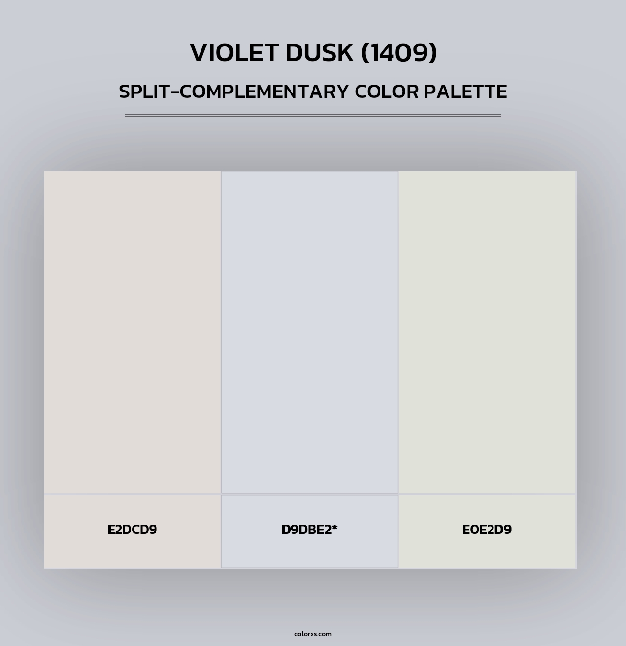 Violet Dusk (1409) - Split-Complementary Color Palette