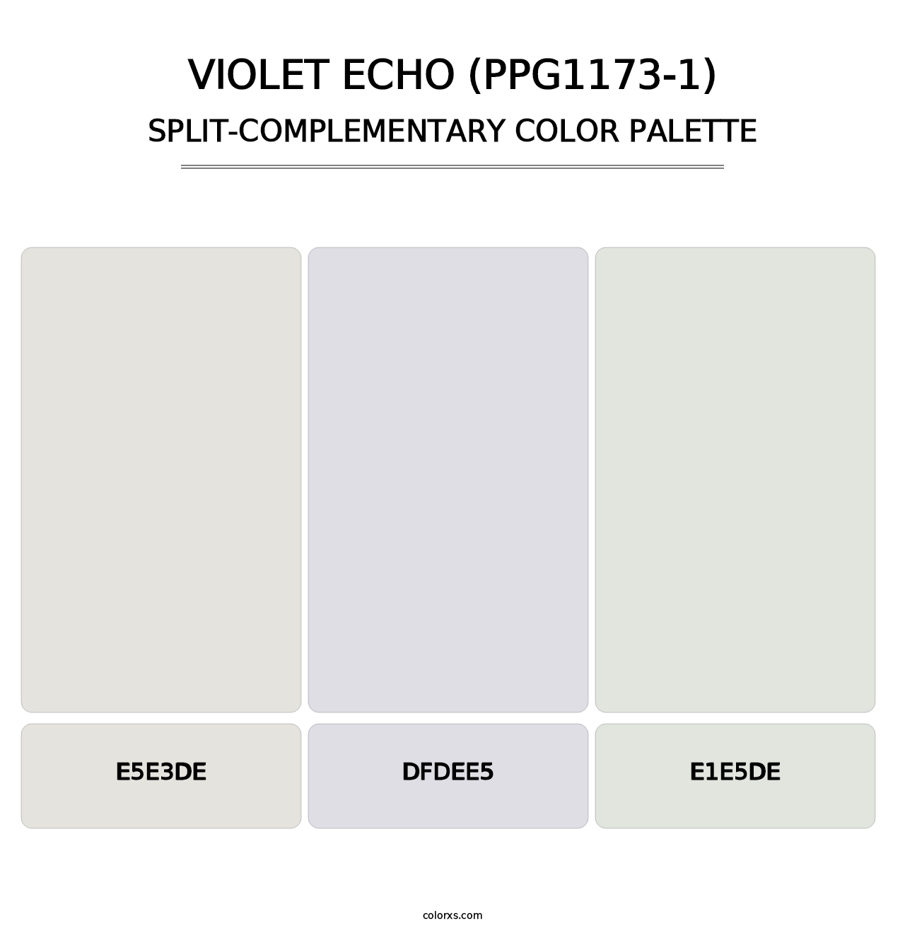 Violet Echo (PPG1173-1) - Split-Complementary Color Palette