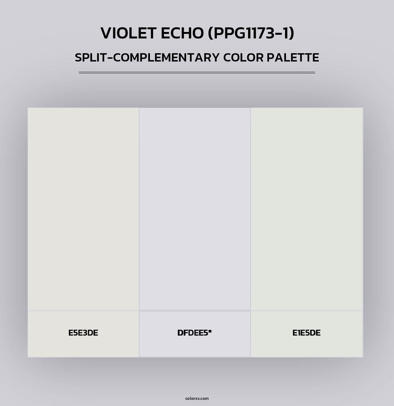 Violet Echo (PPG1173-1) - Split-Complementary Color Palette