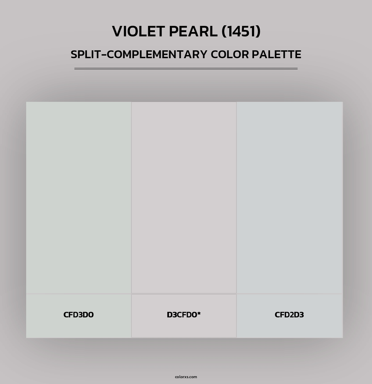 Violet Pearl (1451) - Split-Complementary Color Palette