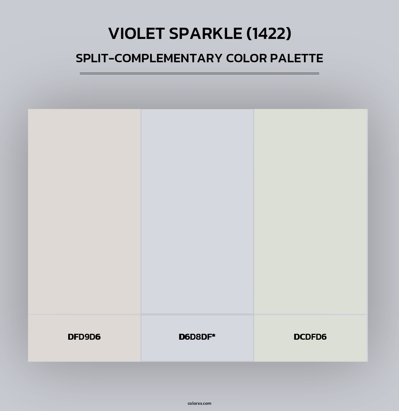 Violet Sparkle (1422) - Split-Complementary Color Palette