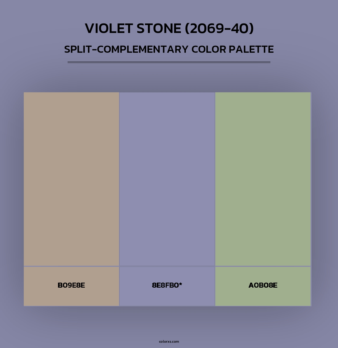 Violet Stone (2069-40) - Split-Complementary Color Palette