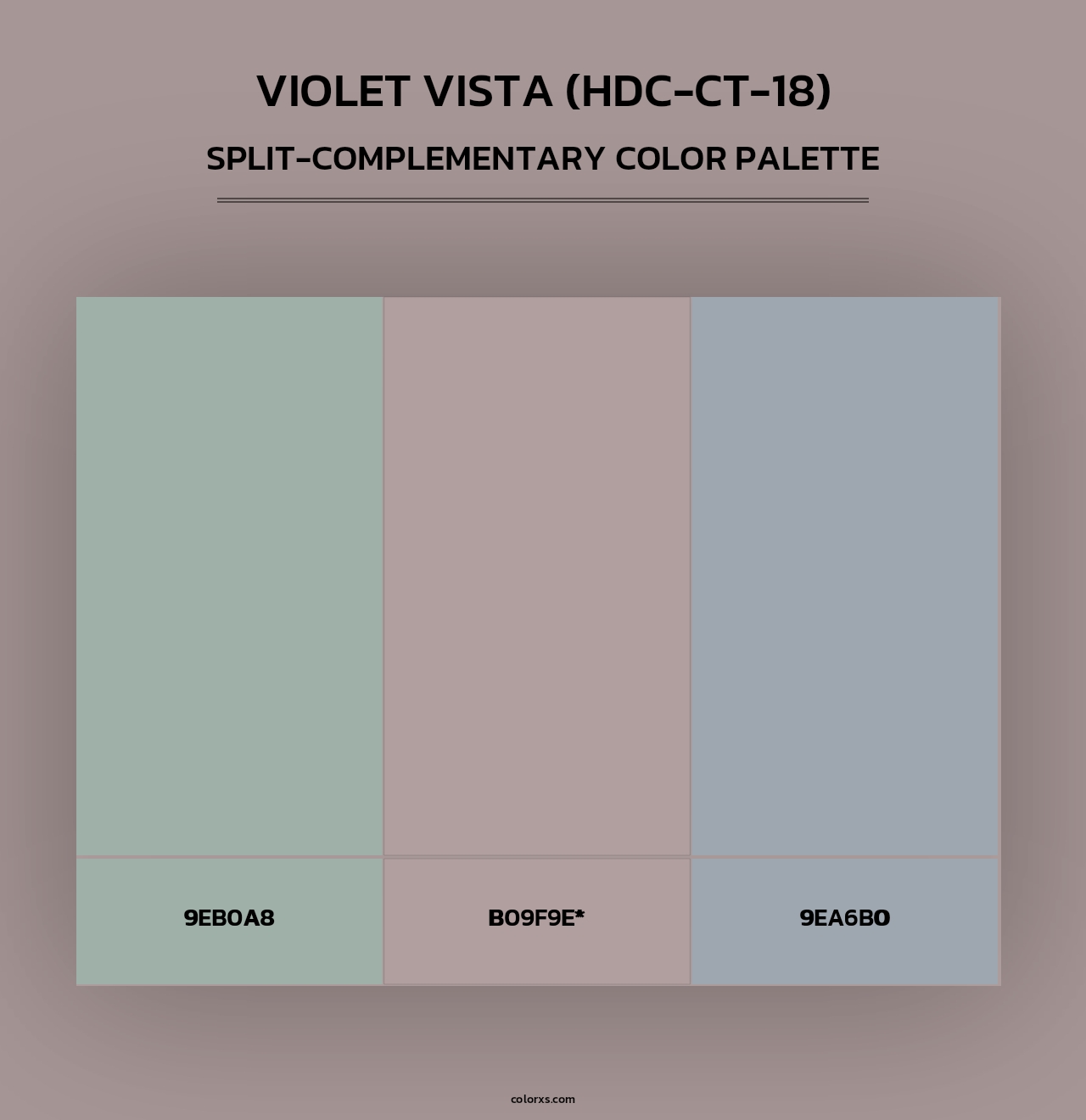 Violet Vista (HDC-CT-18) - Split-Complementary Color Palette