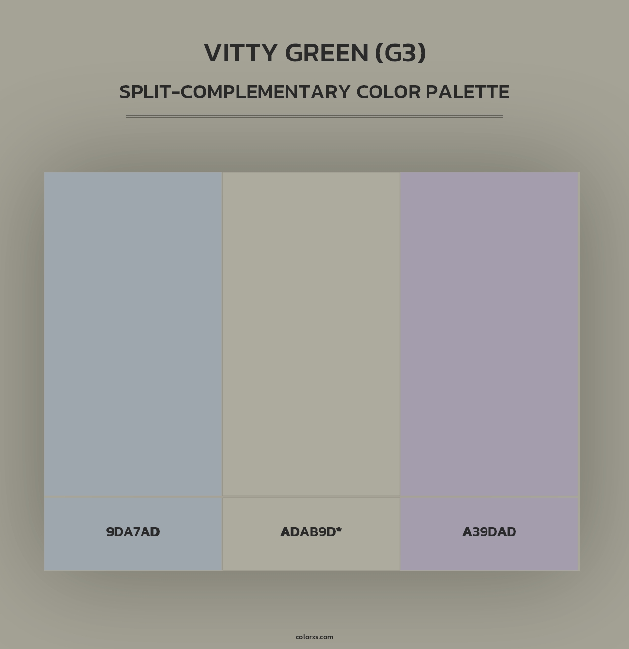 Vitty Green (G3) - Split-Complementary Color Palette