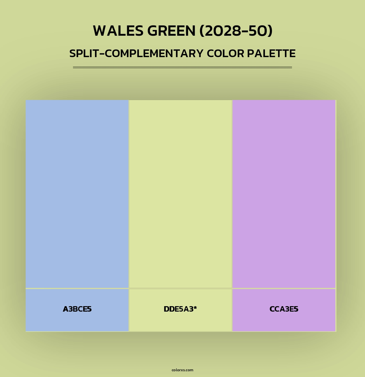 Wales Green (2028-50) - Split-Complementary Color Palette