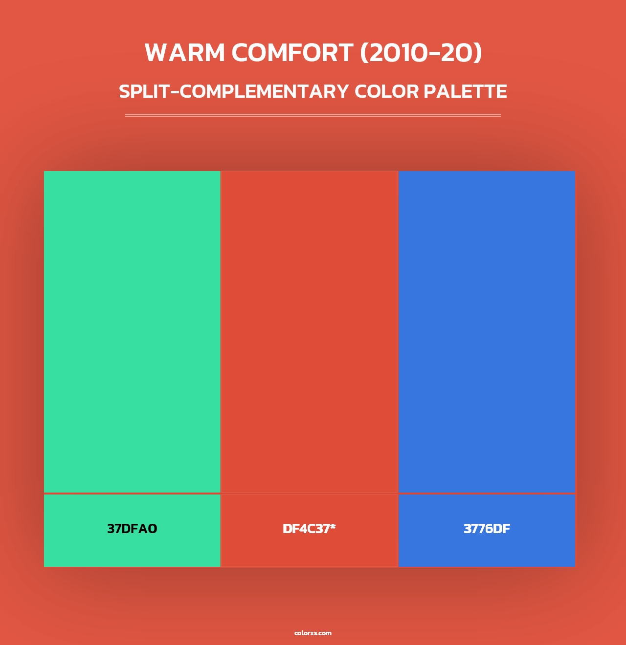 Warm Comfort (2010-20) - Split-Complementary Color Palette