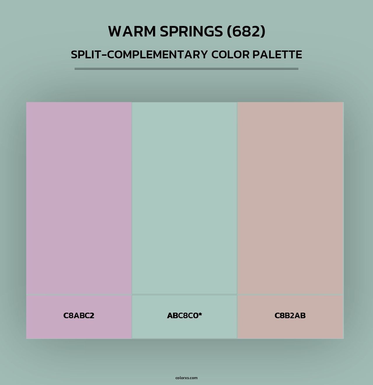 Warm Springs (682) - Split-Complementary Color Palette