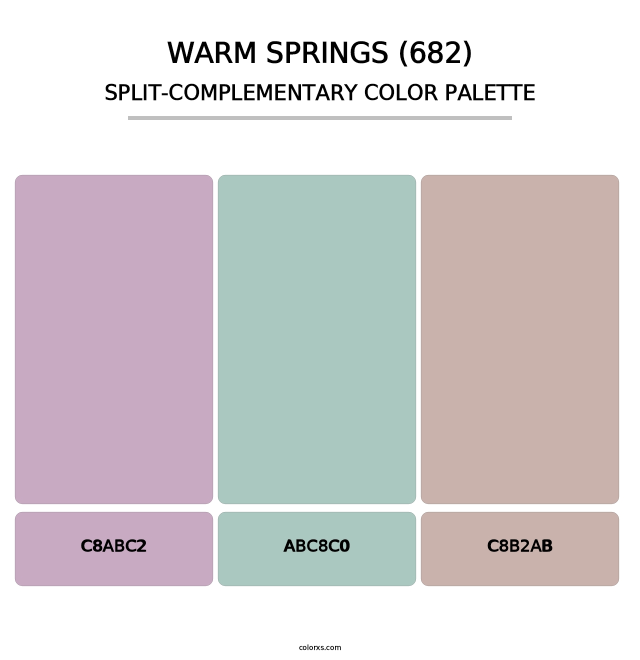 Warm Springs (682) - Split-Complementary Color Palette