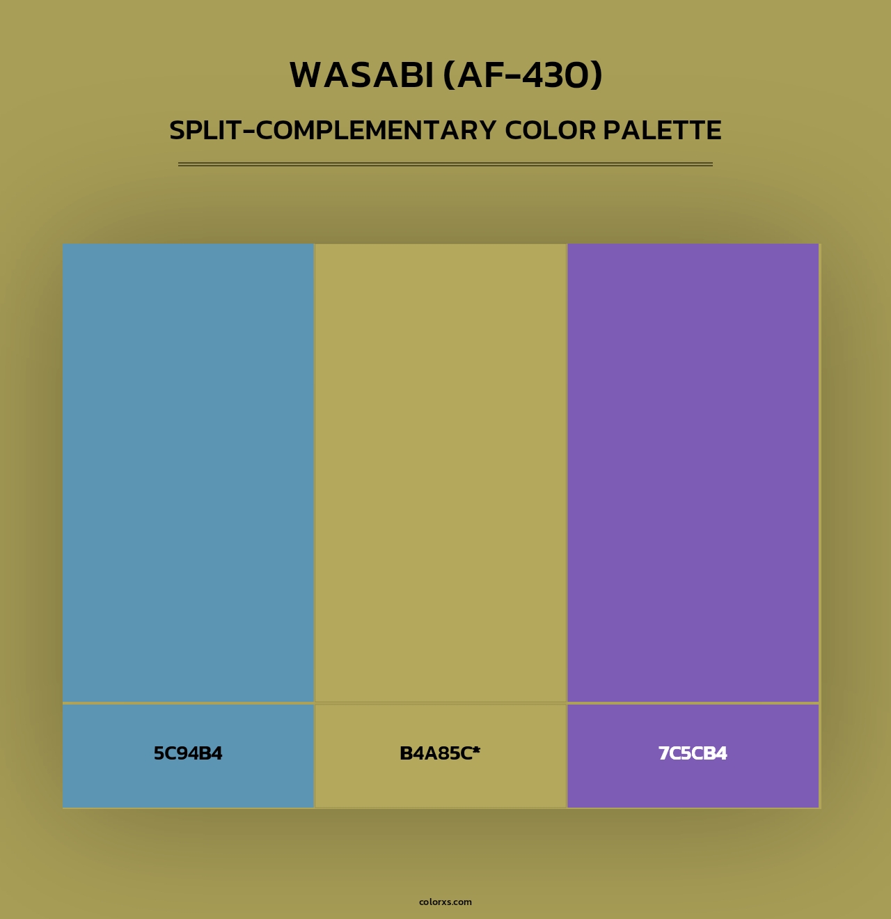 Wasabi (AF-430) - Split-Complementary Color Palette