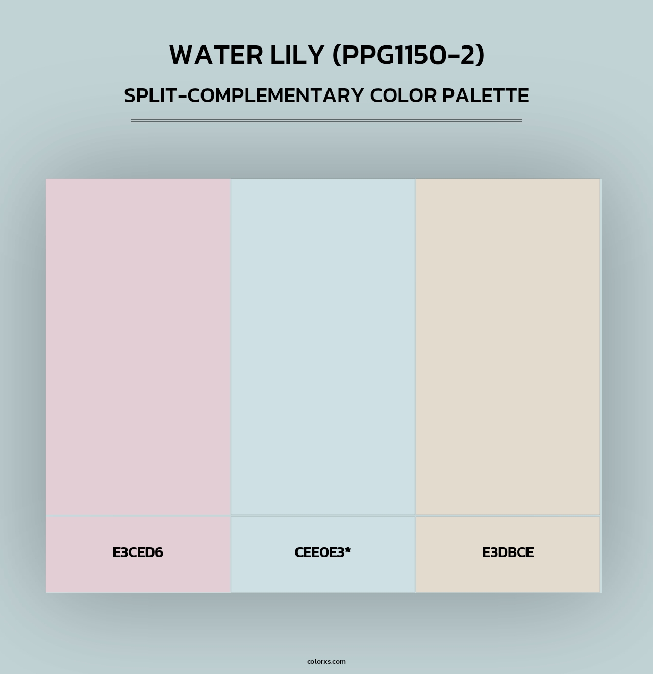 Water Lily (PPG1150-2) - Split-Complementary Color Palette