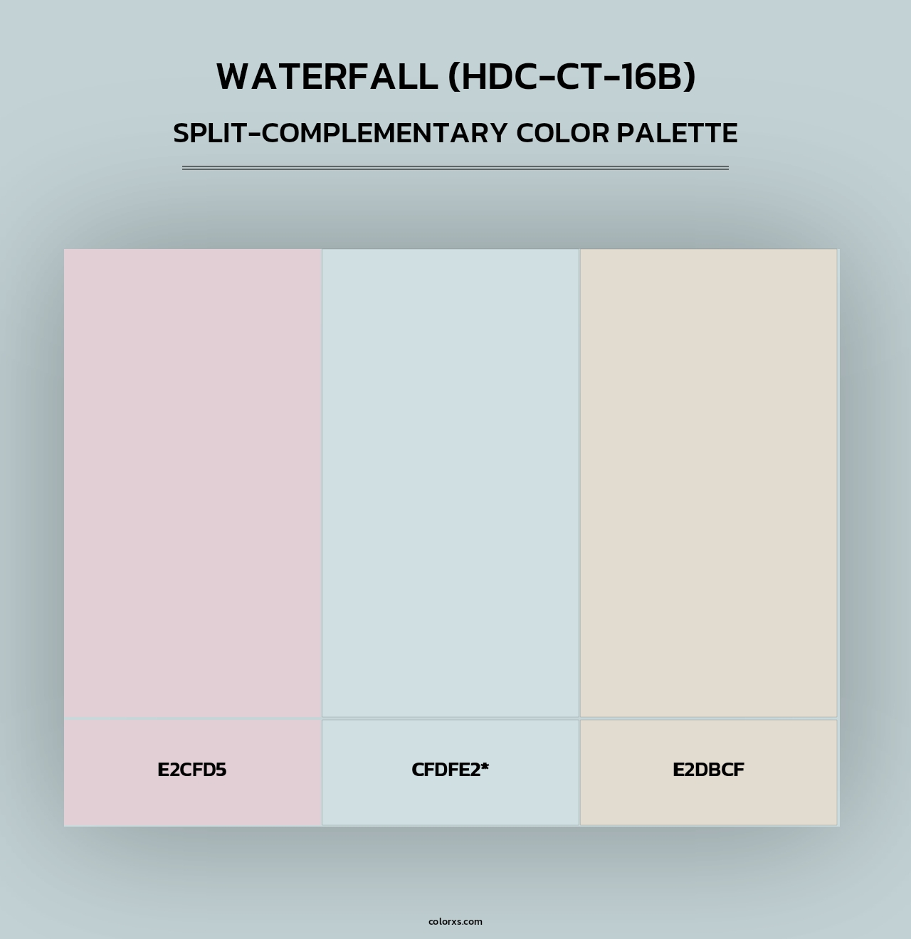 Waterfall (HDC-CT-16B) - Split-Complementary Color Palette