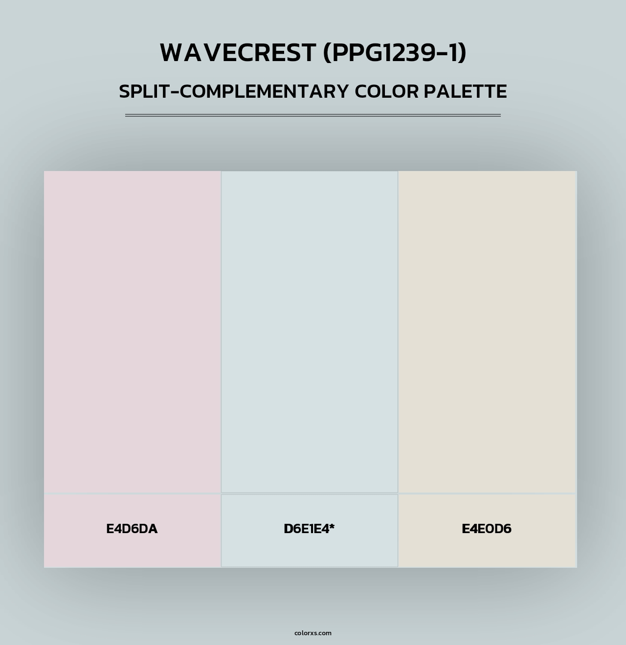 Wavecrest (PPG1239-1) - Split-Complementary Color Palette