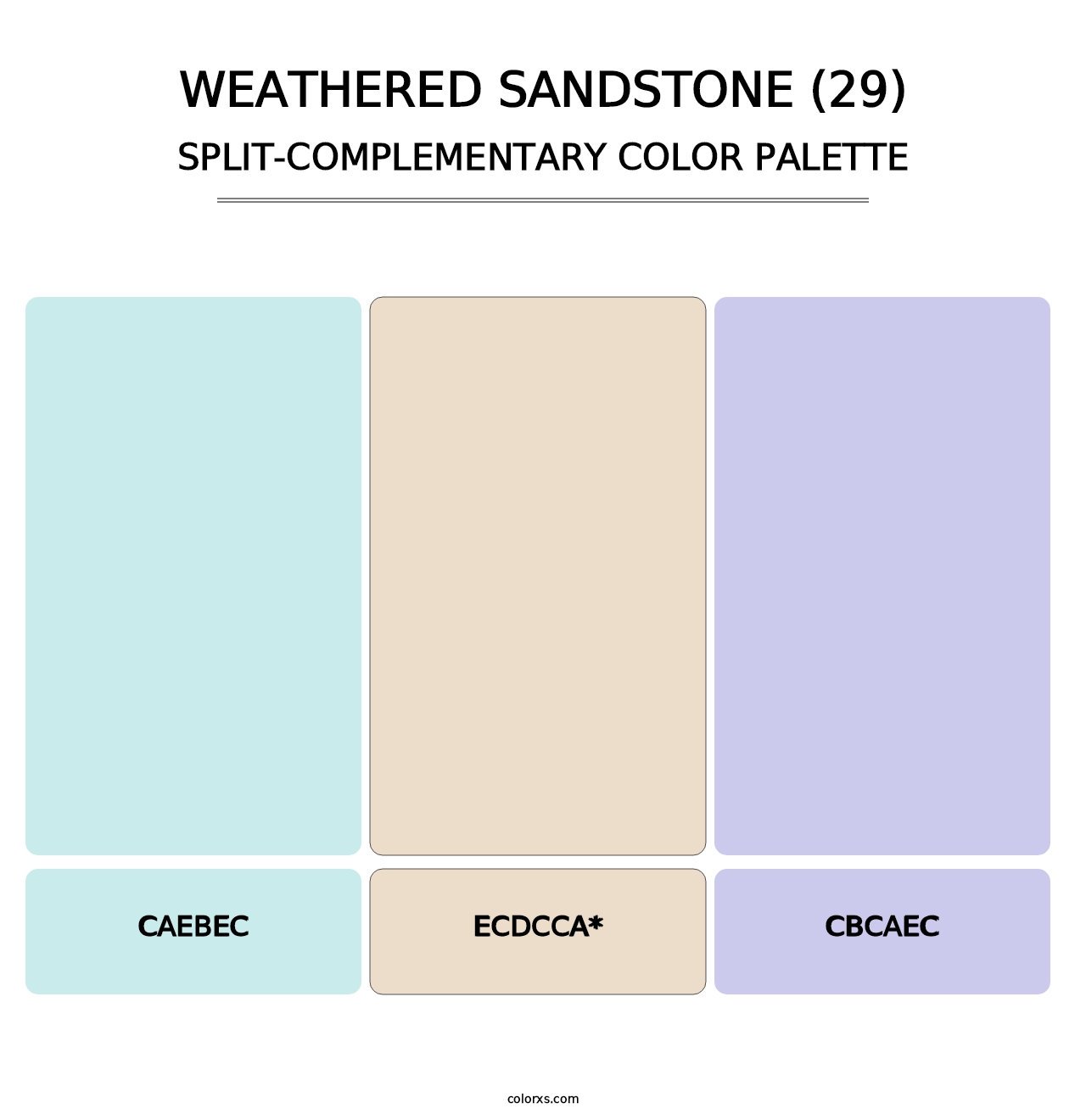 Weathered Sandstone (29) - Split-Complementary Color Palette