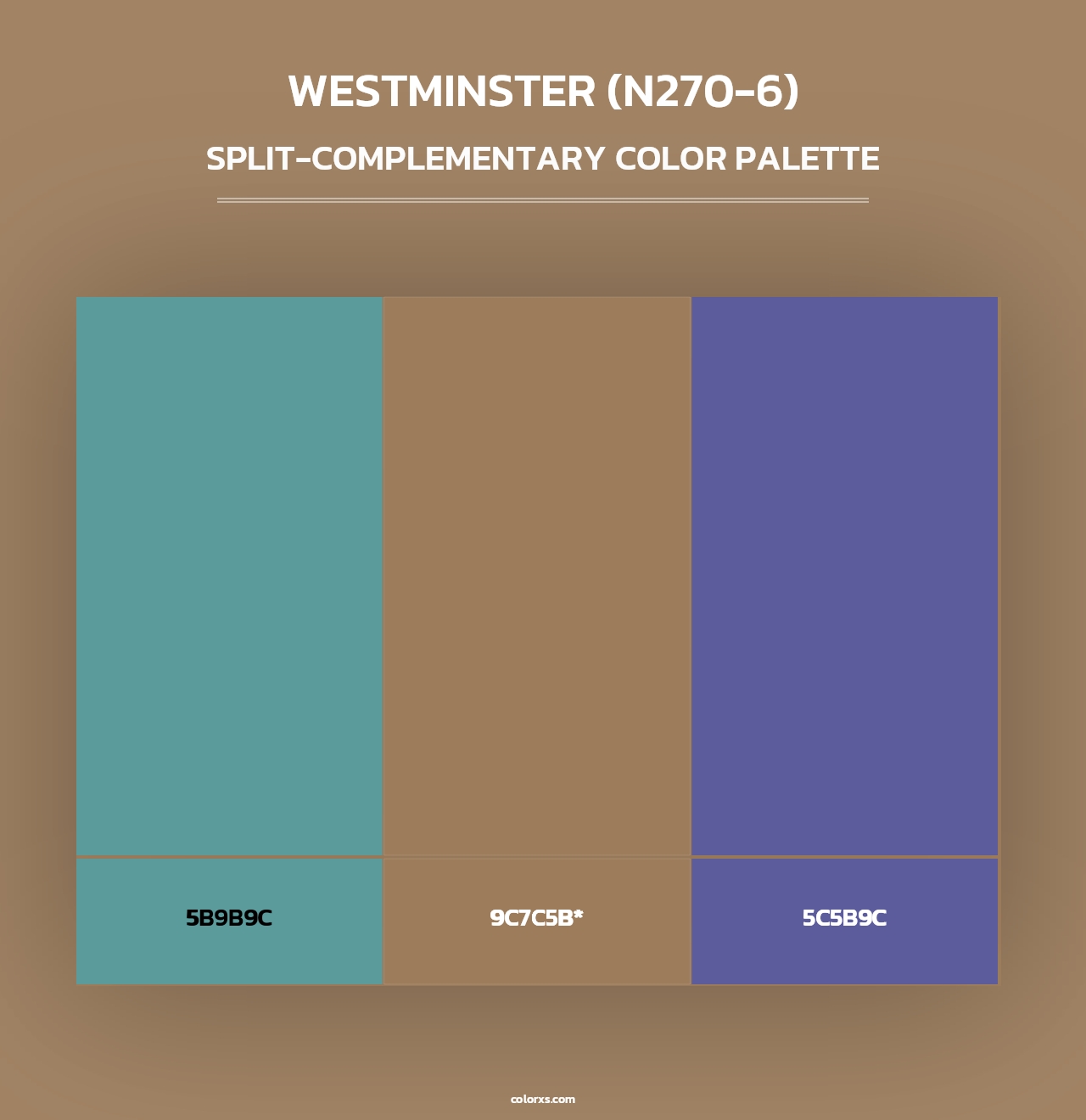 Westminster (N270-6) - Split-Complementary Color Palette