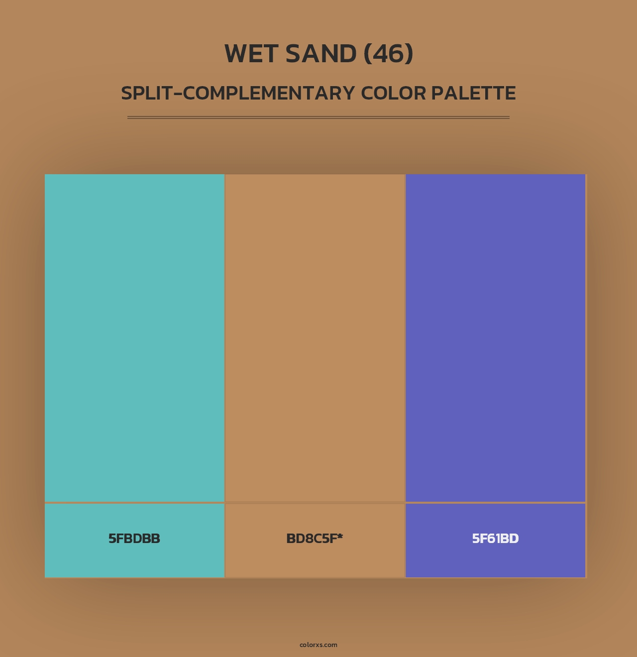 Wet Sand (46) - Split-Complementary Color Palette