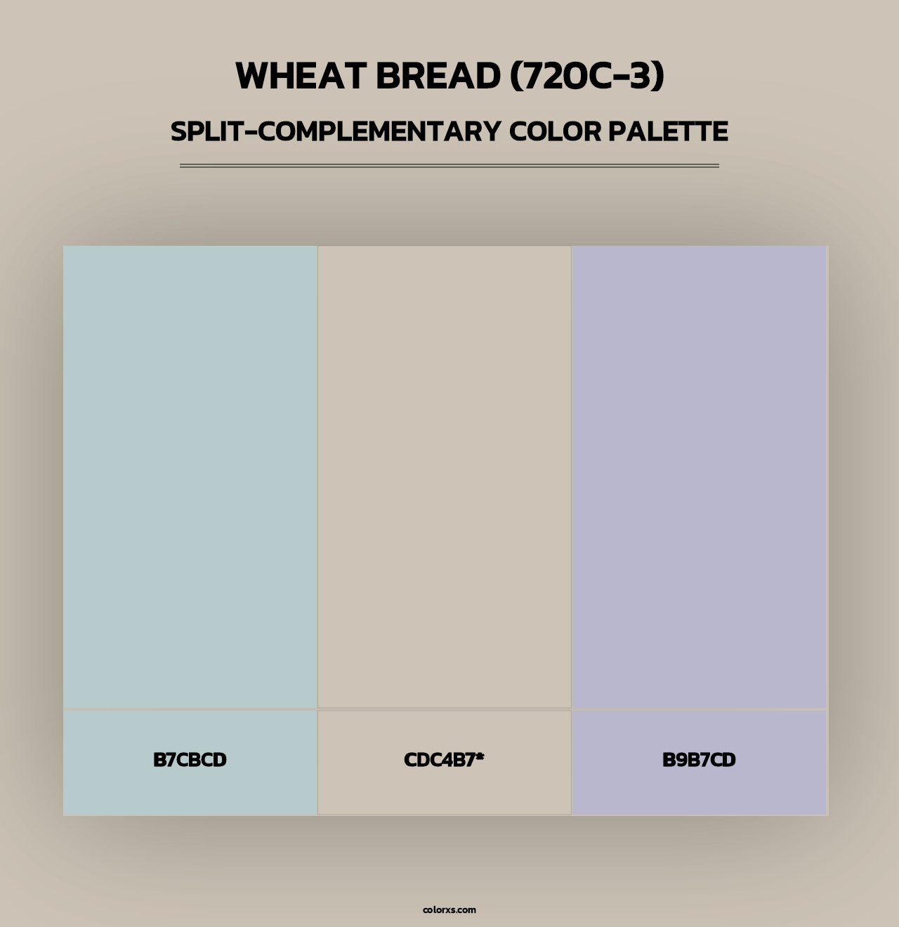 Wheat Bread (720C-3) - Split-Complementary Color Palette