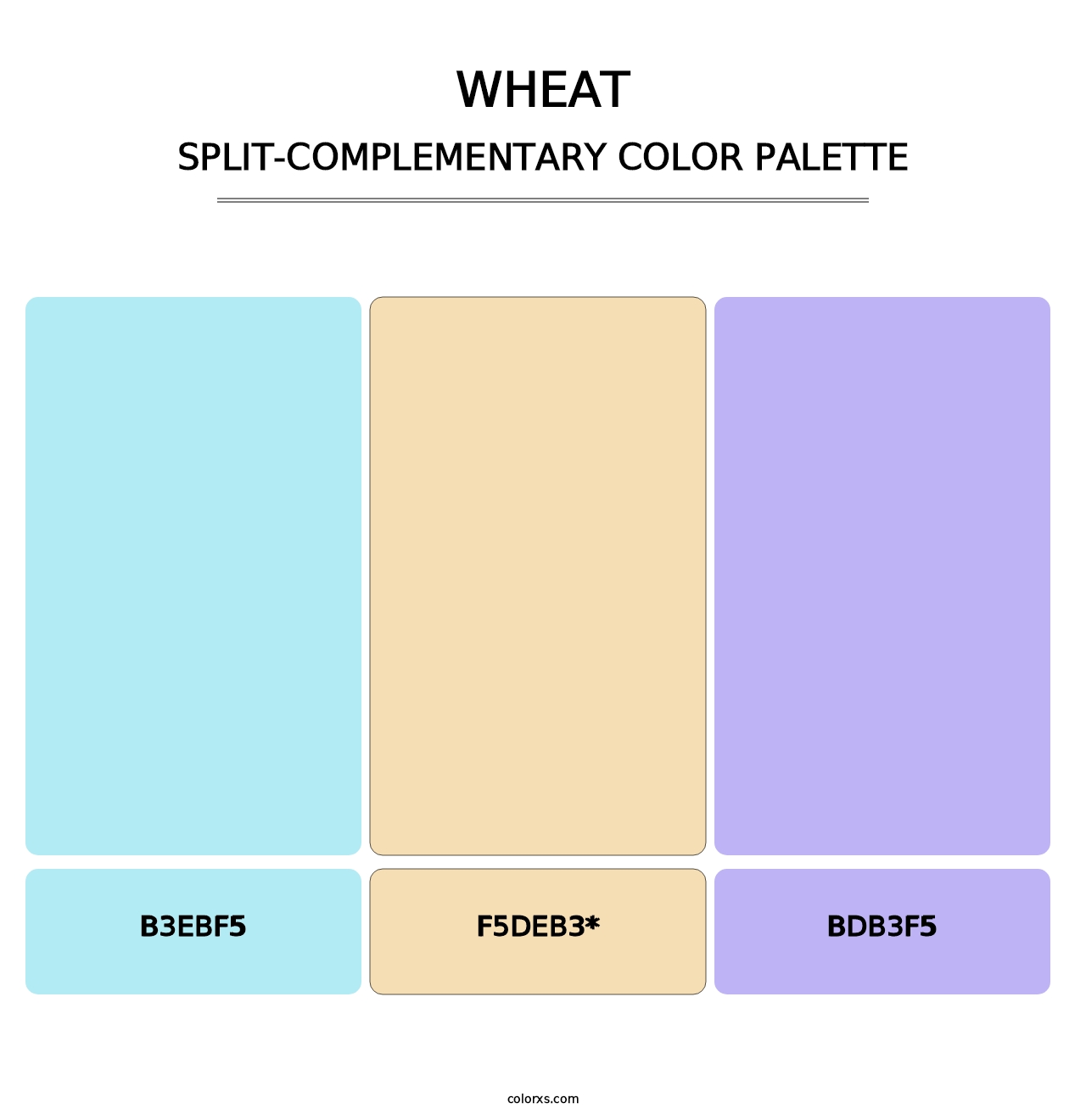 Wheat - Split-Complementary Color Palette