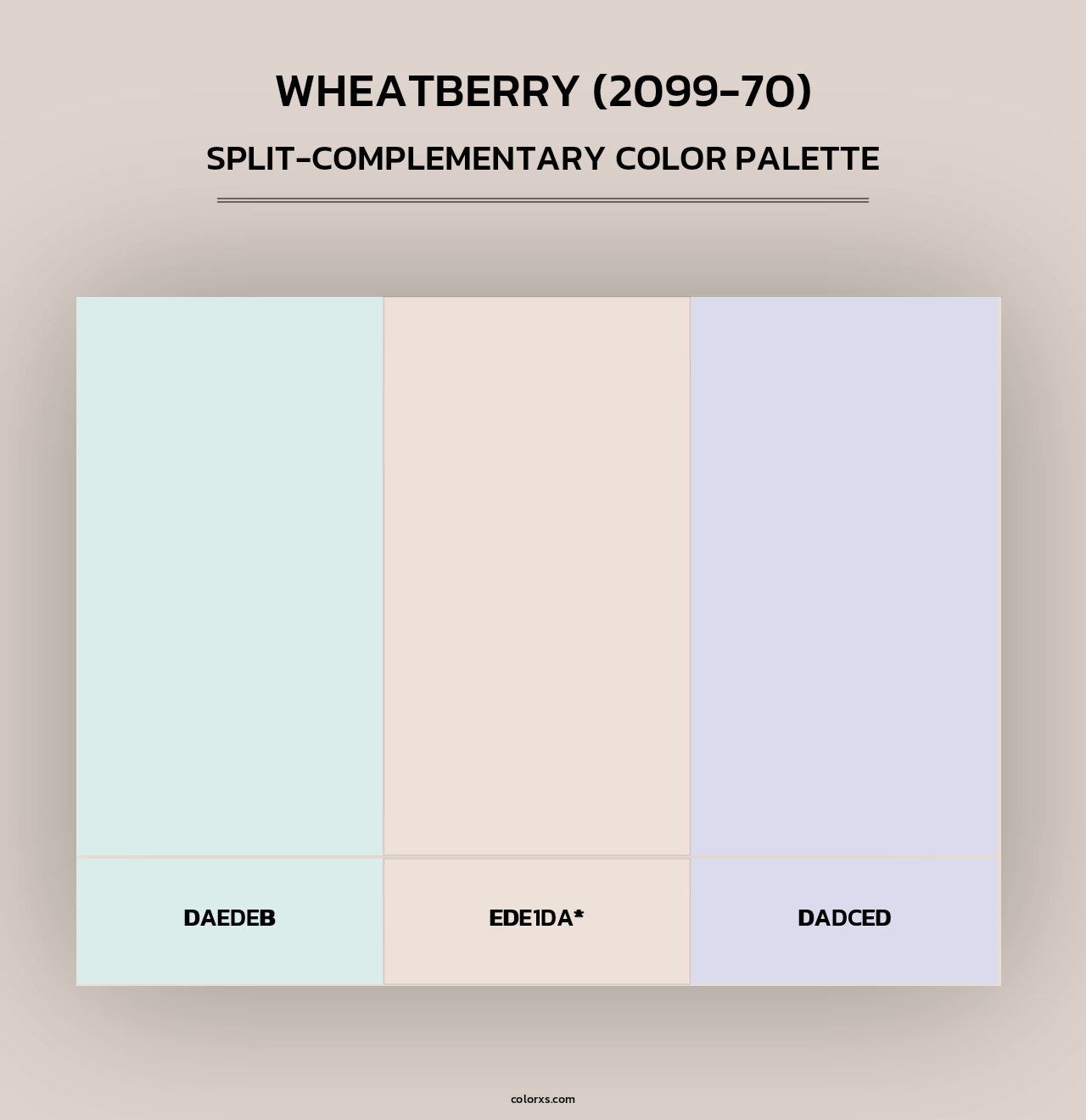 Wheatberry (2099-70) - Split-Complementary Color Palette