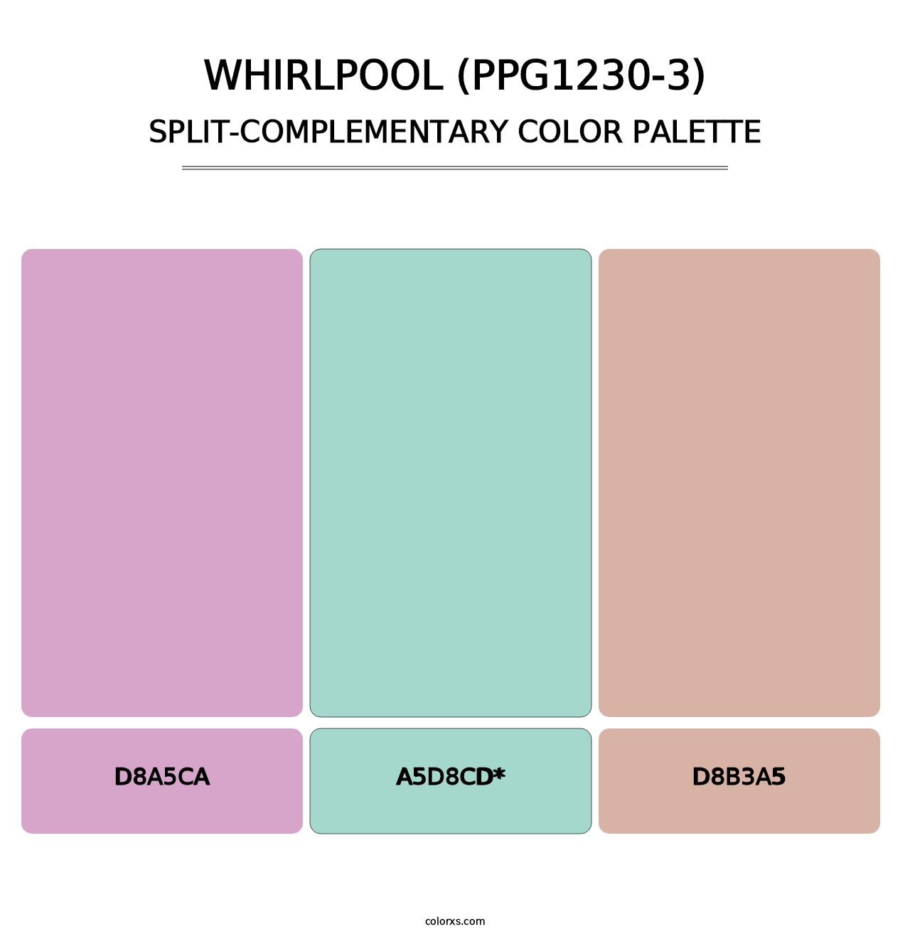 Whirlpool (PPG1230-3) - Split-Complementary Color Palette