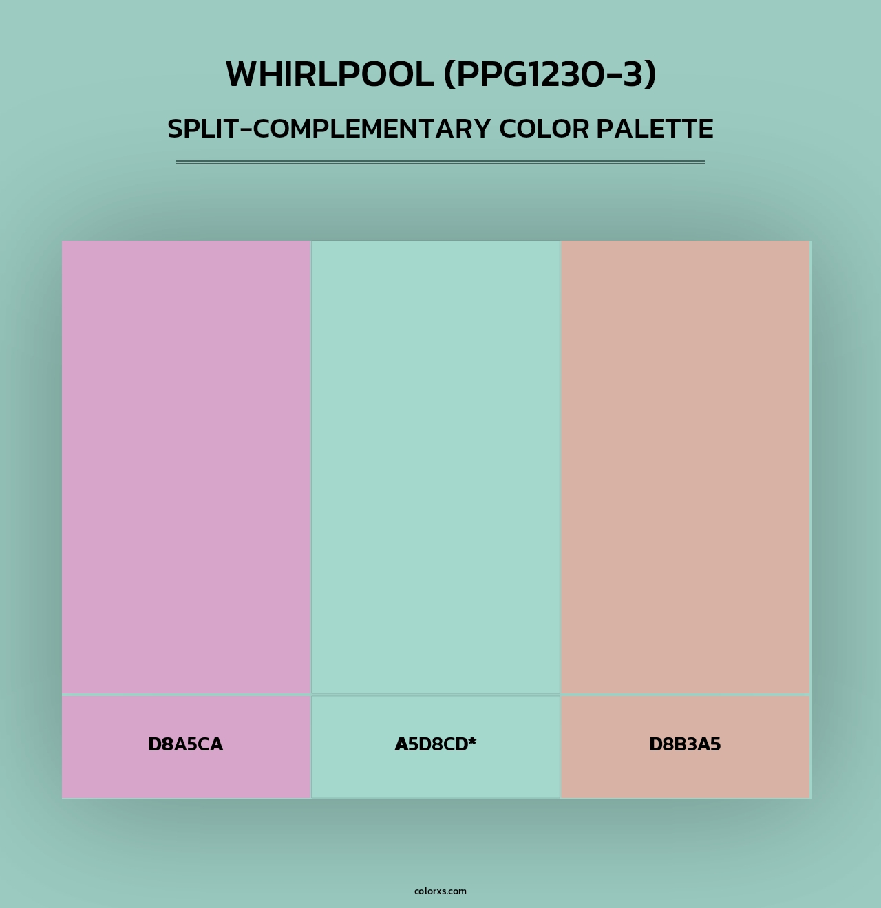 Whirlpool (PPG1230-3) - Split-Complementary Color Palette