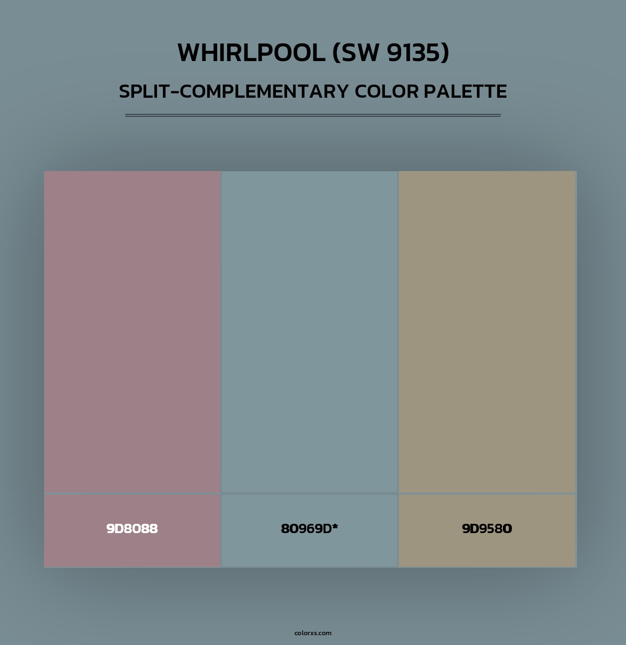 Whirlpool (SW 9135) - Split-Complementary Color Palette
