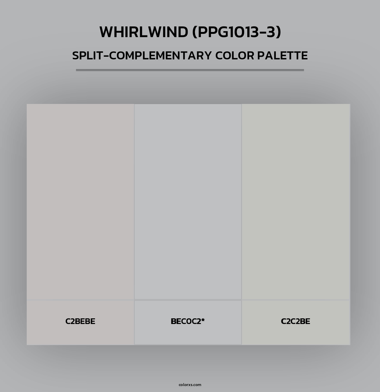 Whirlwind (PPG1013-3) - Split-Complementary Color Palette