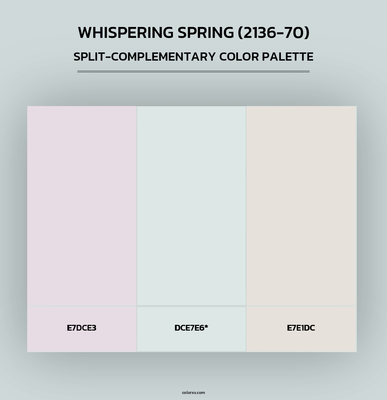 Whispering Spring (2136-70) - Split-Complementary Color Palette