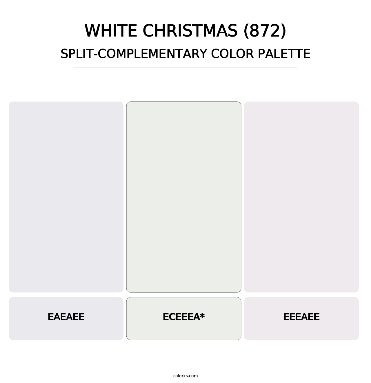 White Christmas (872) - Split-Complementary Color Palette