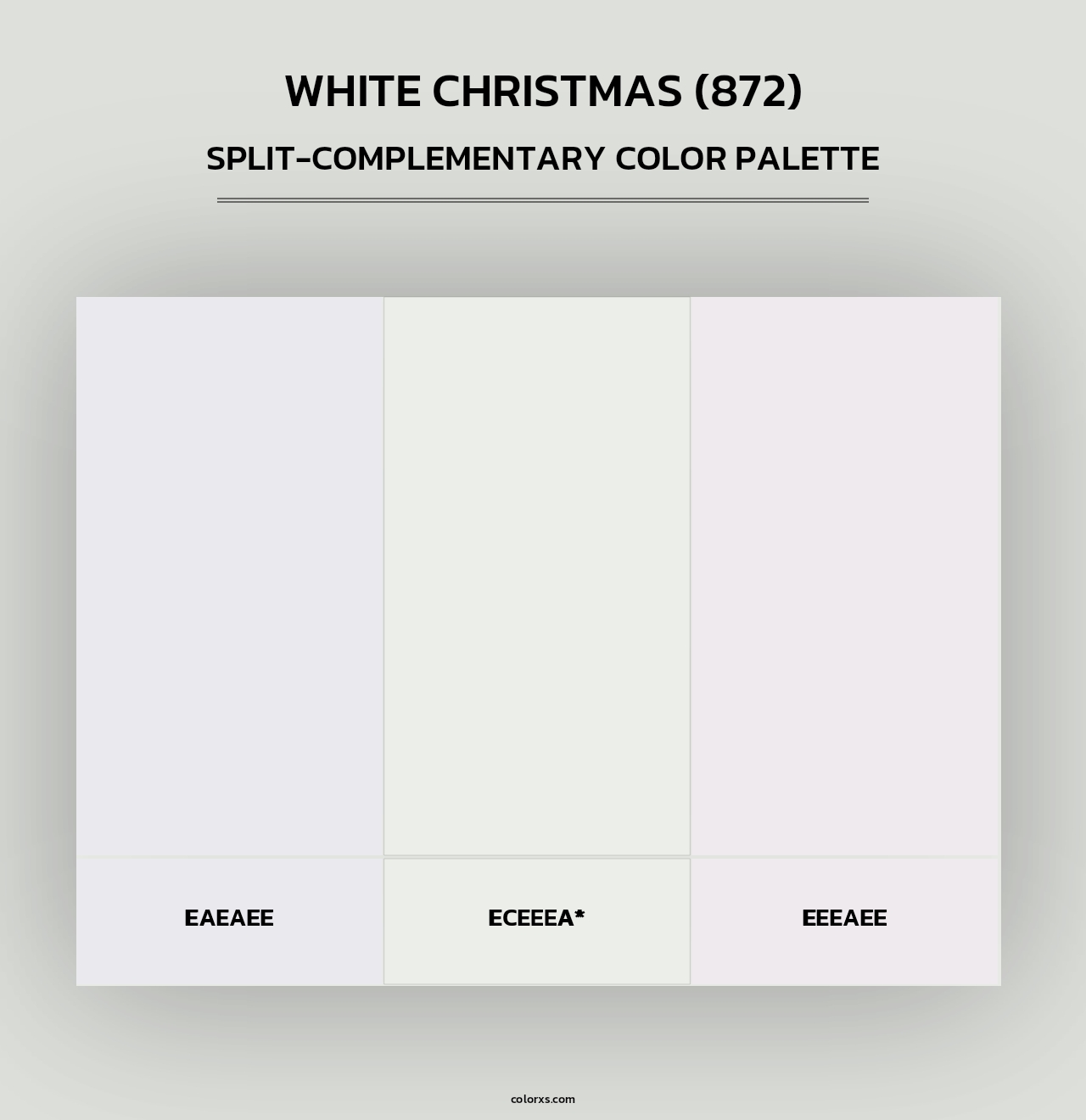 White Christmas (872) - Split-Complementary Color Palette