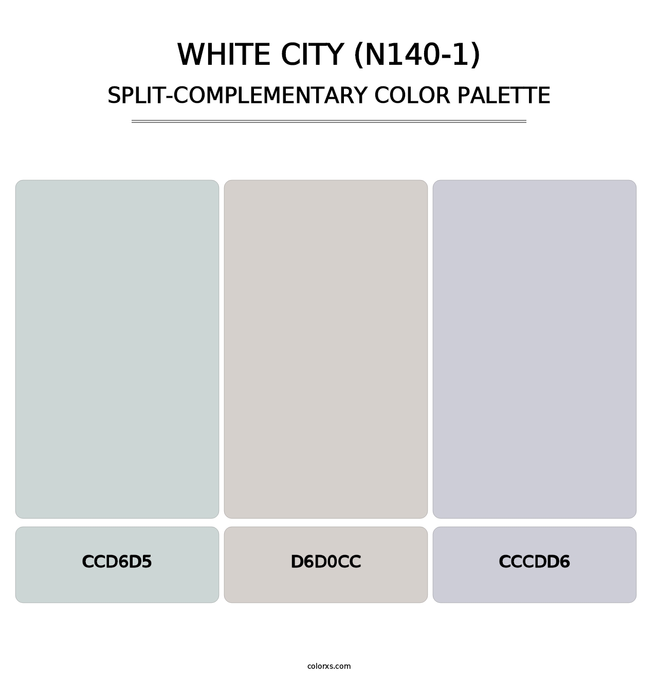 White City (N140-1) - Split-Complementary Color Palette