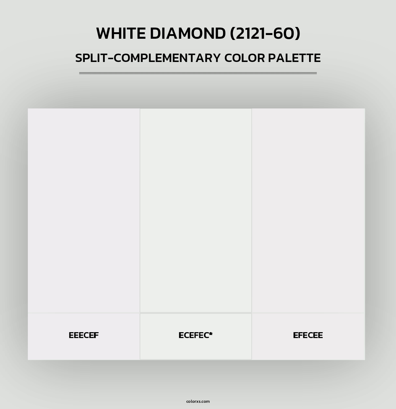 White Diamond (2121-60) - Split-Complementary Color Palette