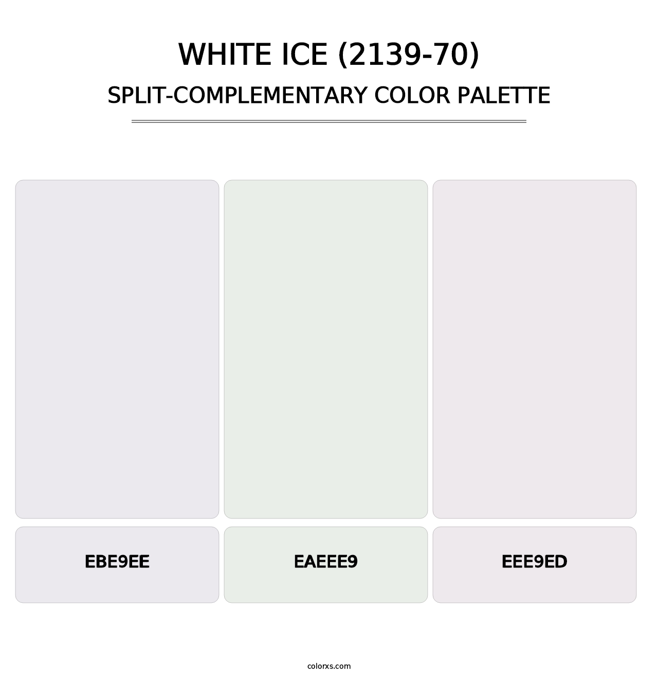 White Ice (2139-70) - Split-Complementary Color Palette