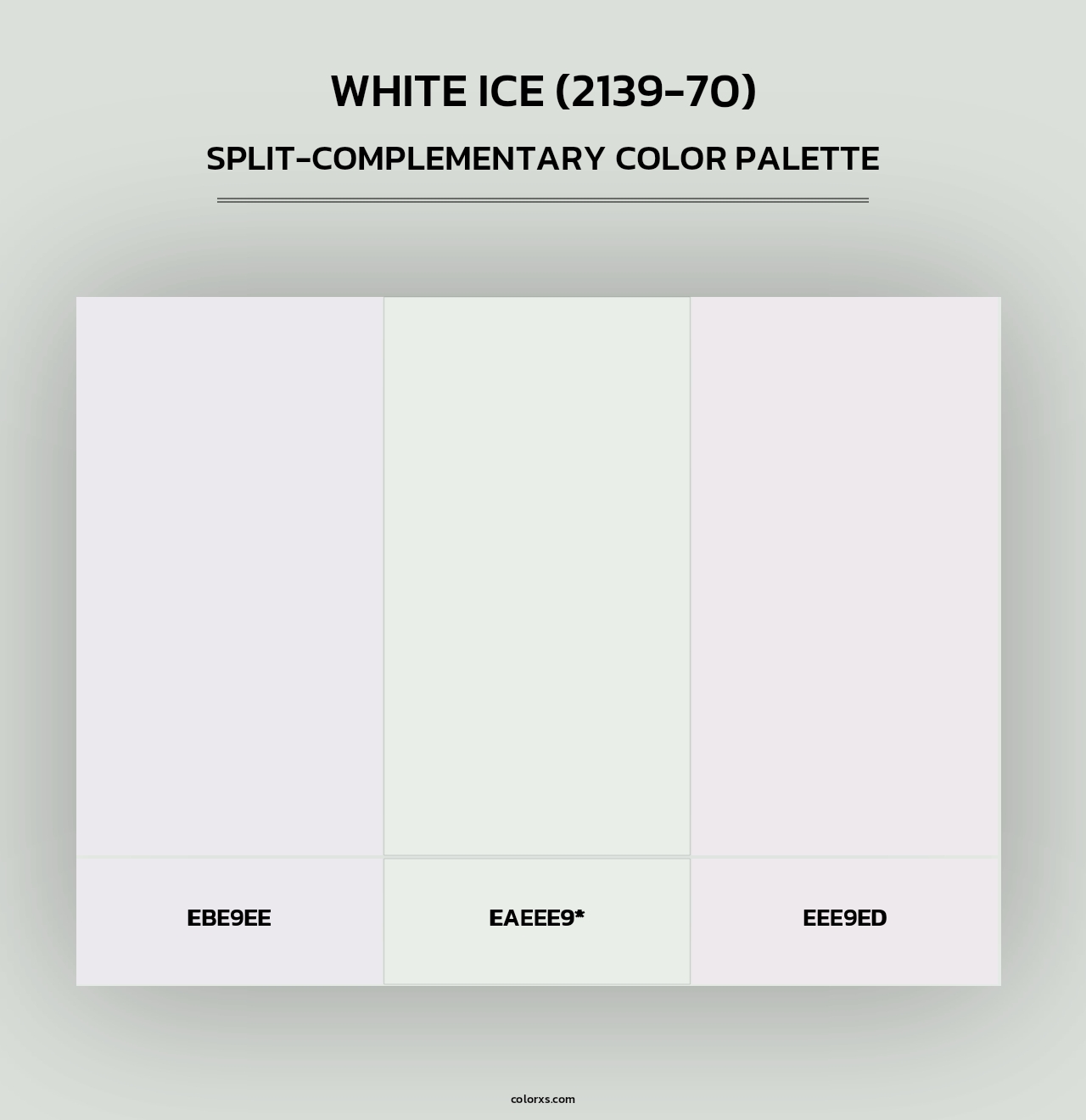 White Ice (2139-70) - Split-Complementary Color Palette