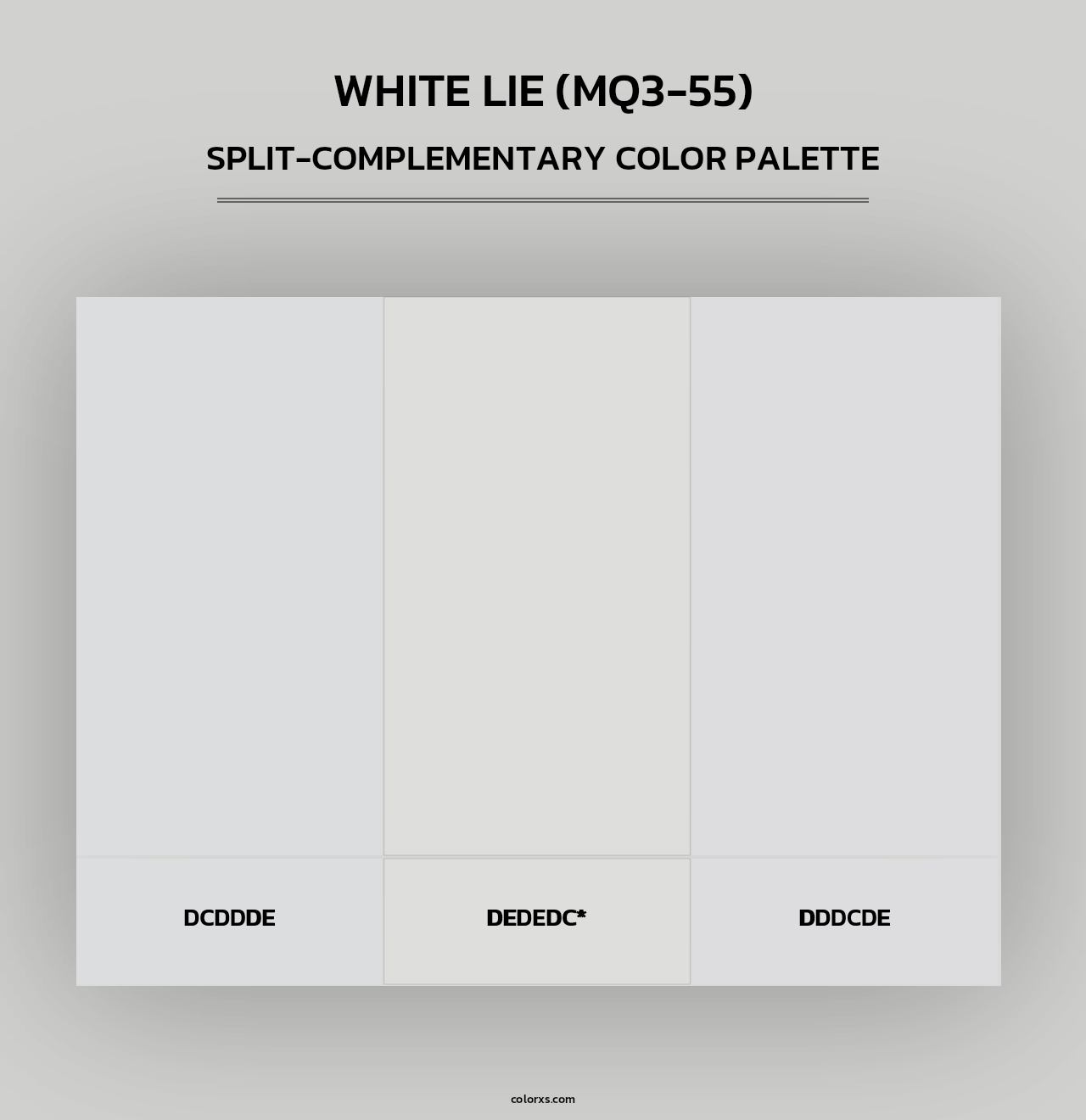 White Lie (MQ3-55) - Split-Complementary Color Palette