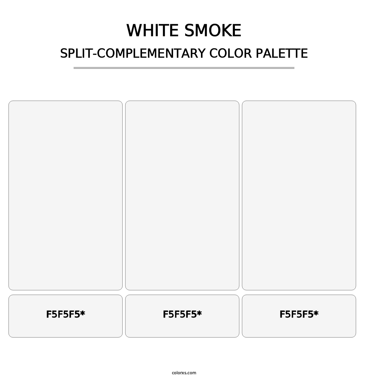 White Smoke - Split-Complementary Color Palette
