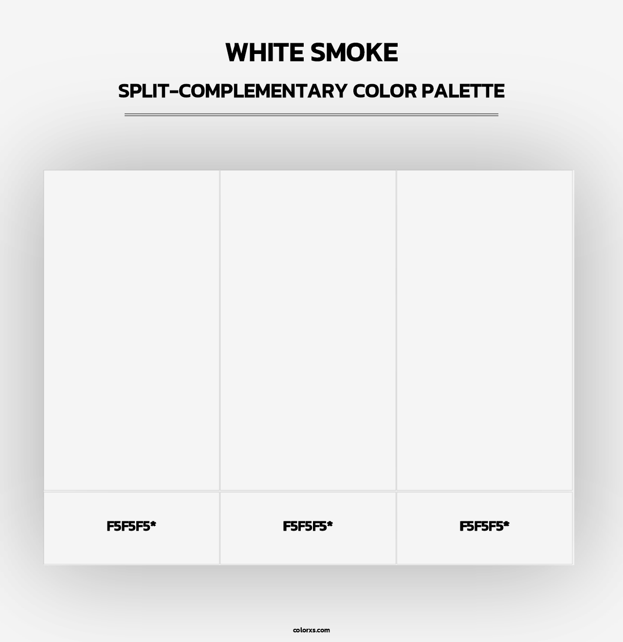 White Smoke - Split-Complementary Color Palette