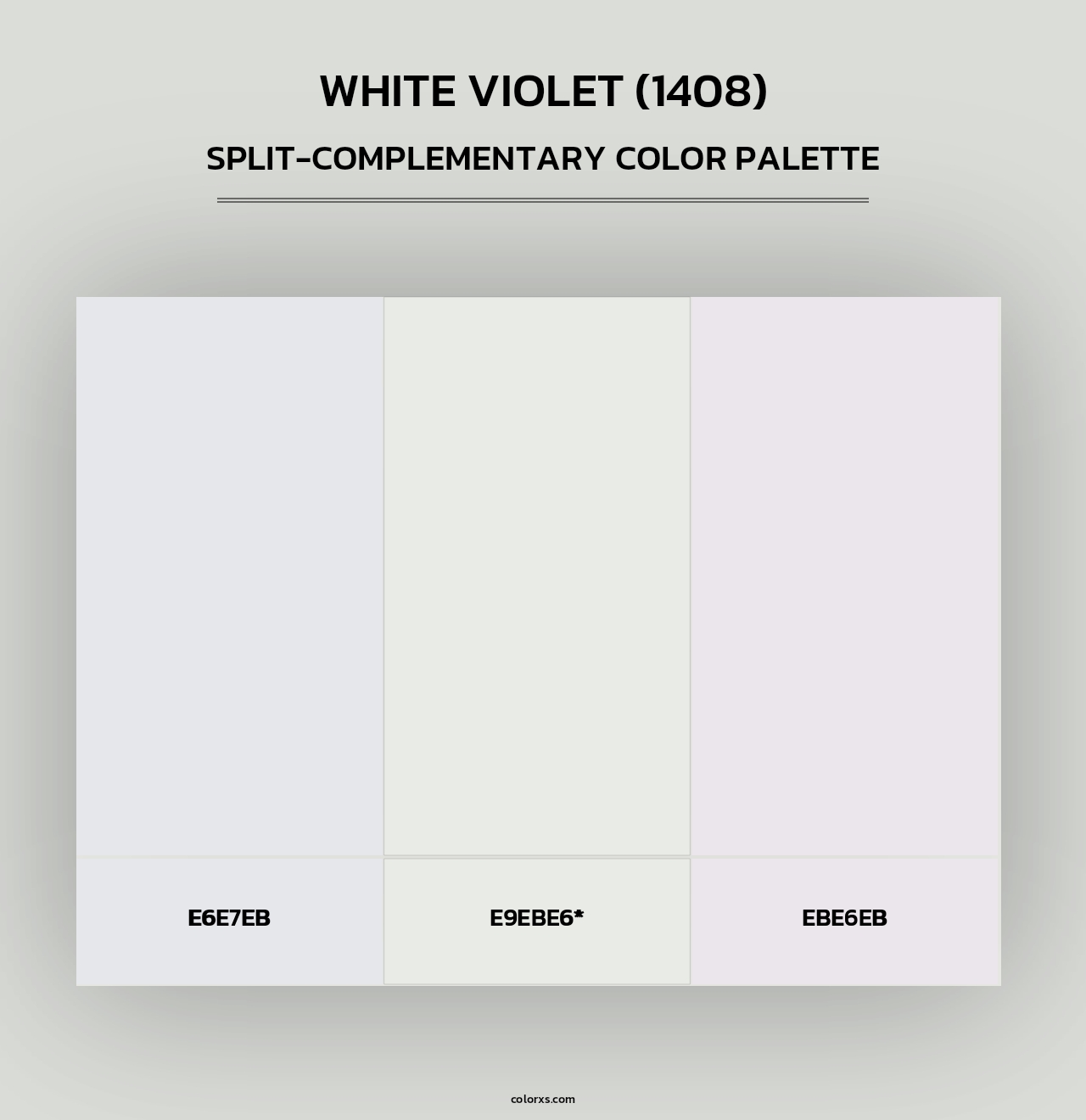 White Violet (1408) - Split-Complementary Color Palette
