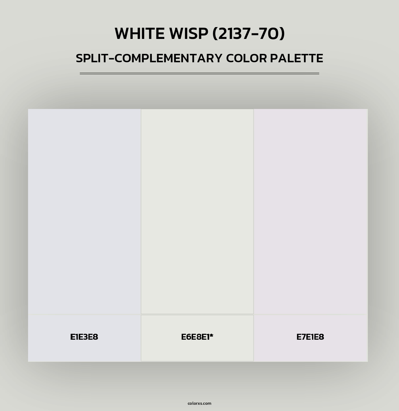 White Wisp (2137-70) - Split-Complementary Color Palette