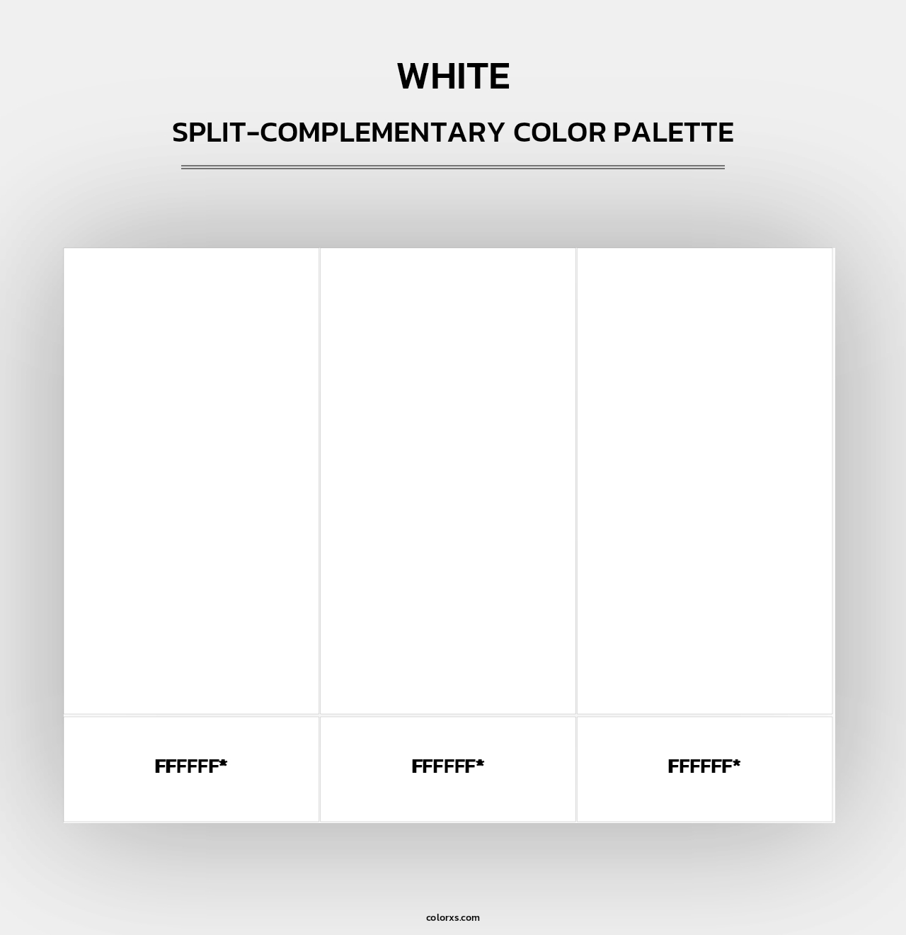 White - Split-Complementary Color Palette
