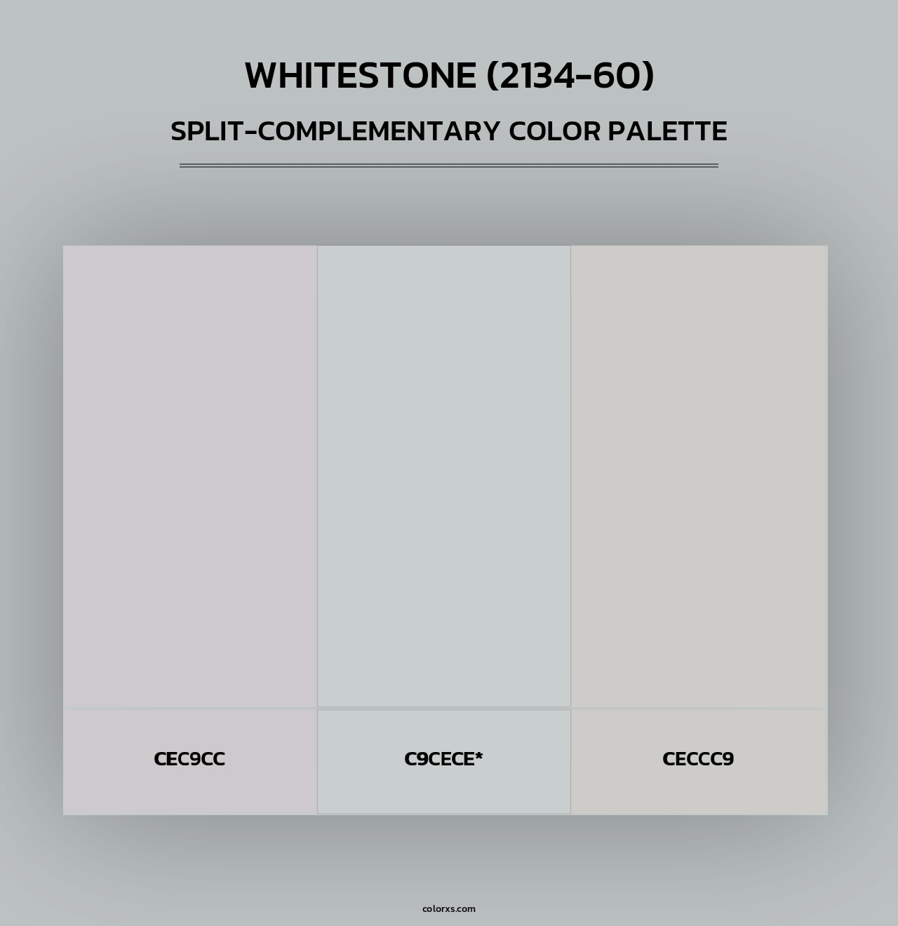 Whitestone (2134-60) - Split-Complementary Color Palette