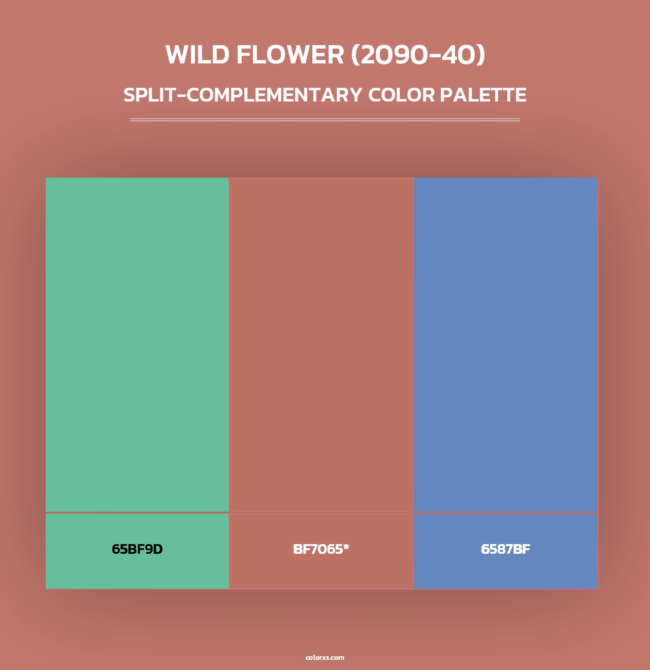 Wild Flower (2090-40) - Split-Complementary Color Palette