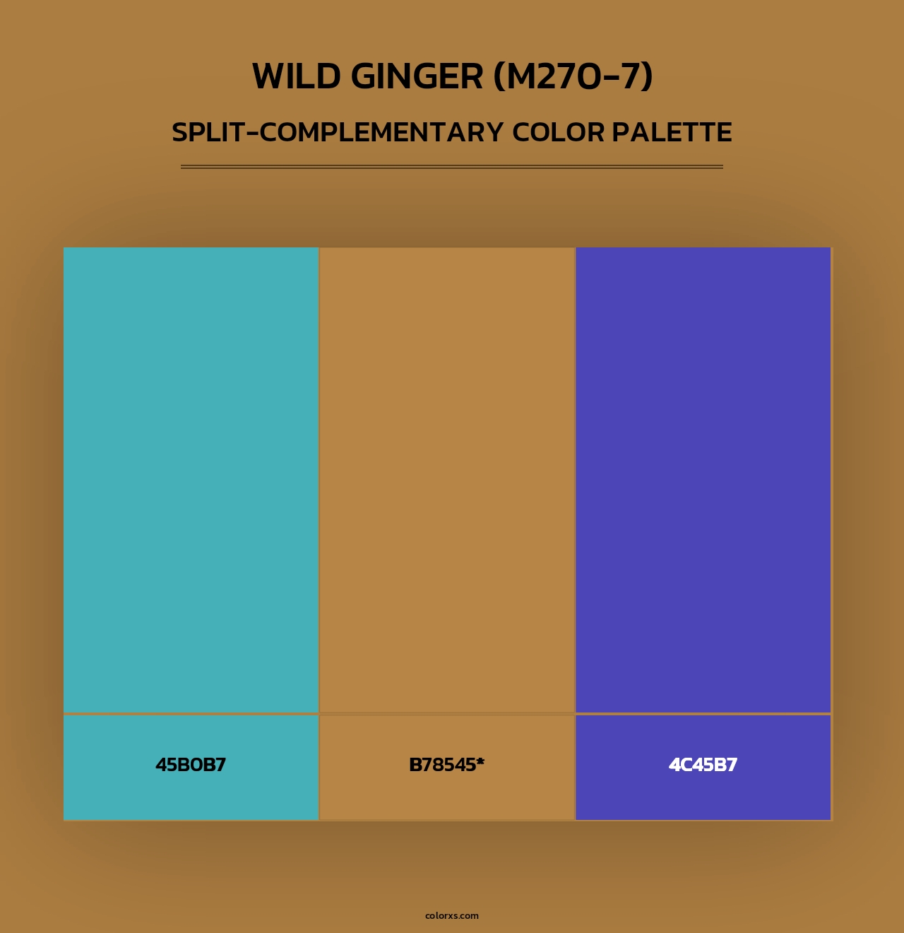 Wild Ginger (M270-7) - Split-Complementary Color Palette